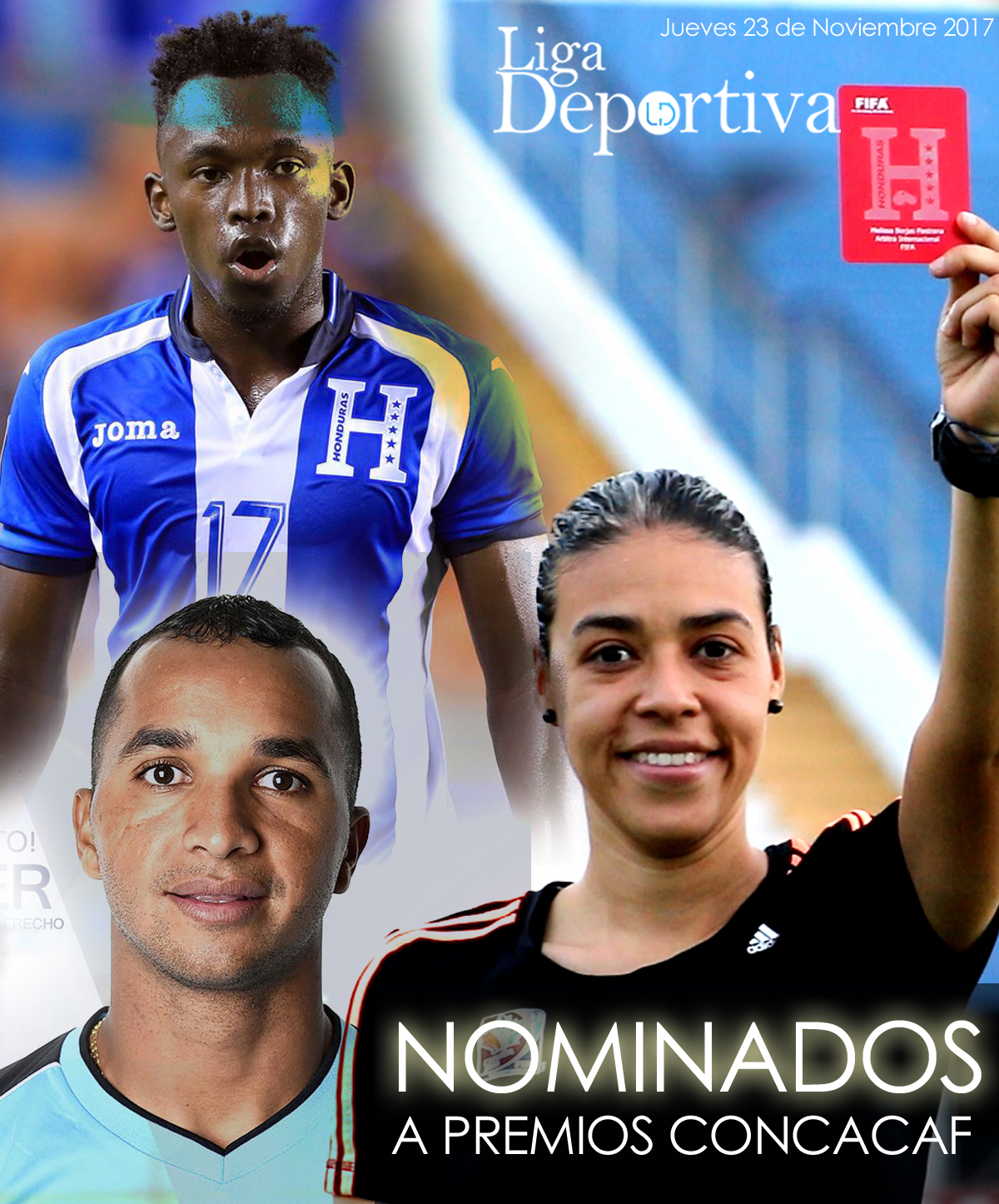 Alberth Elis, Donis Escober y Melissa Pastrana nominados a los Premios CONCACAF
