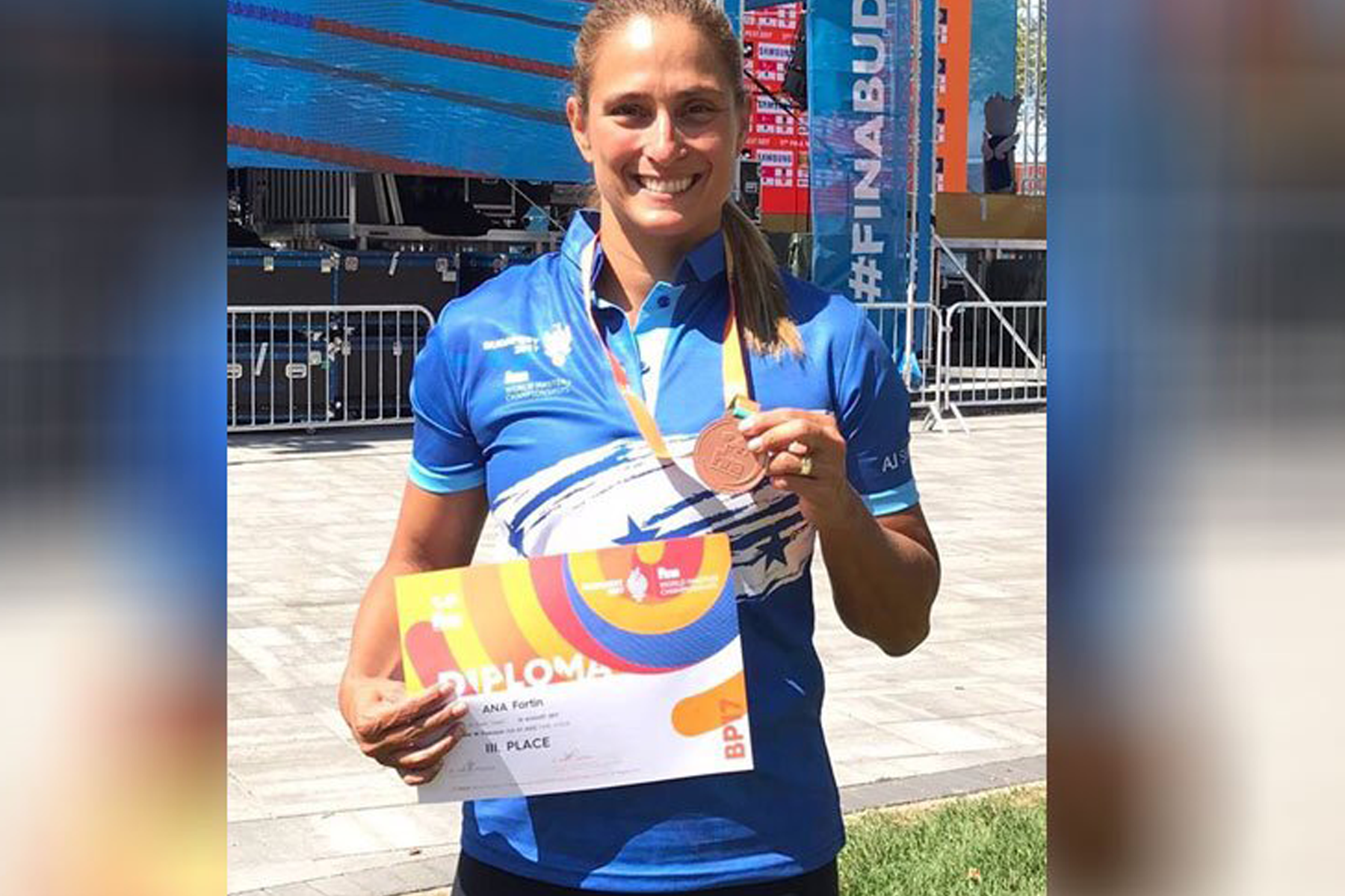 Ana Joselina Fortín gana medalla de bronce en Mundial de Budapest 