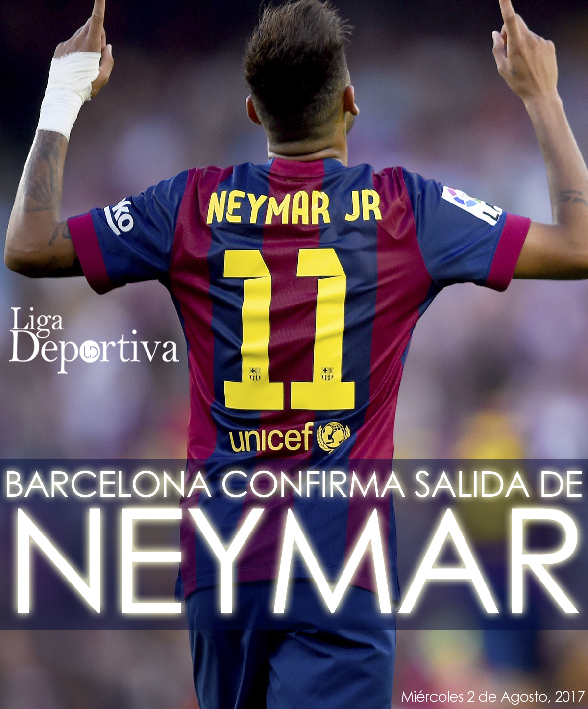 FC Barcelona confirma salida de Neymar 