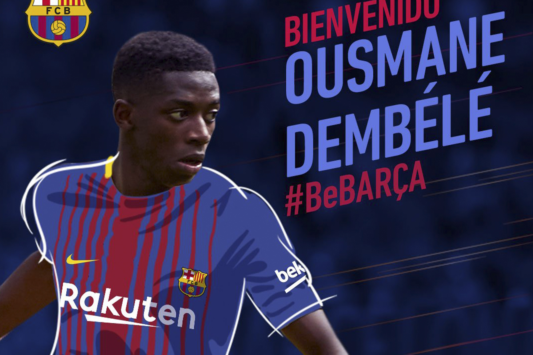 Barcelona oficializa fichaje de Ousmane Dembélé