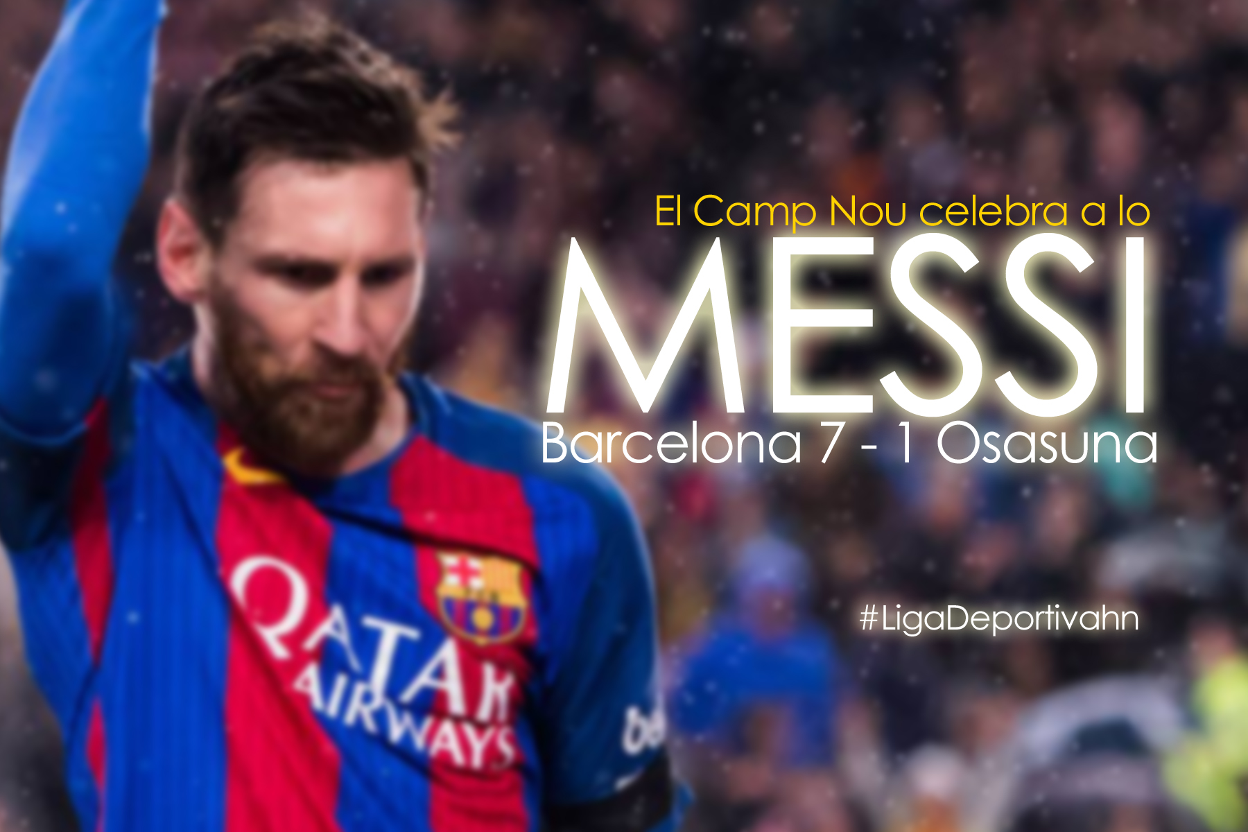 Barcelona 7 - 1 Osasuna, el Camp Nou celebra a lo Messi 