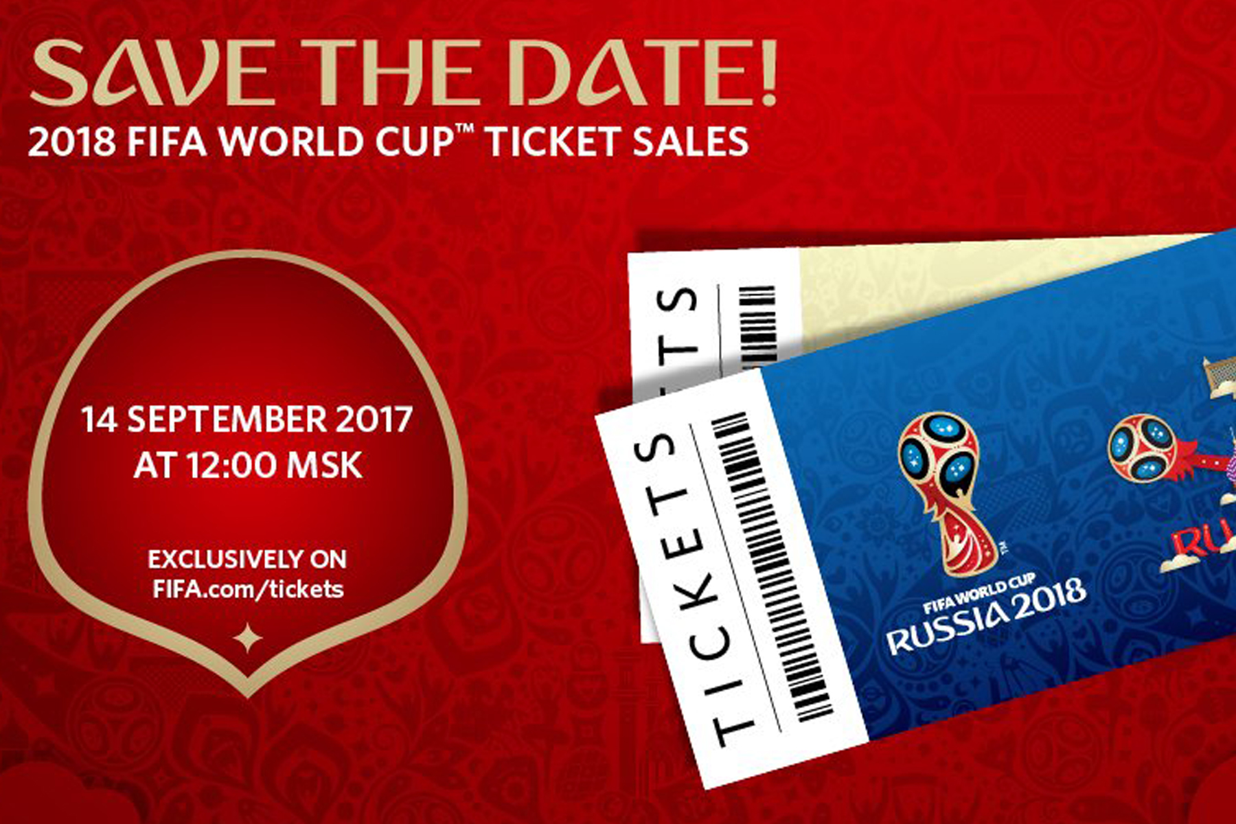 FIFA anuncia fecha de boletos para Rusia 2018