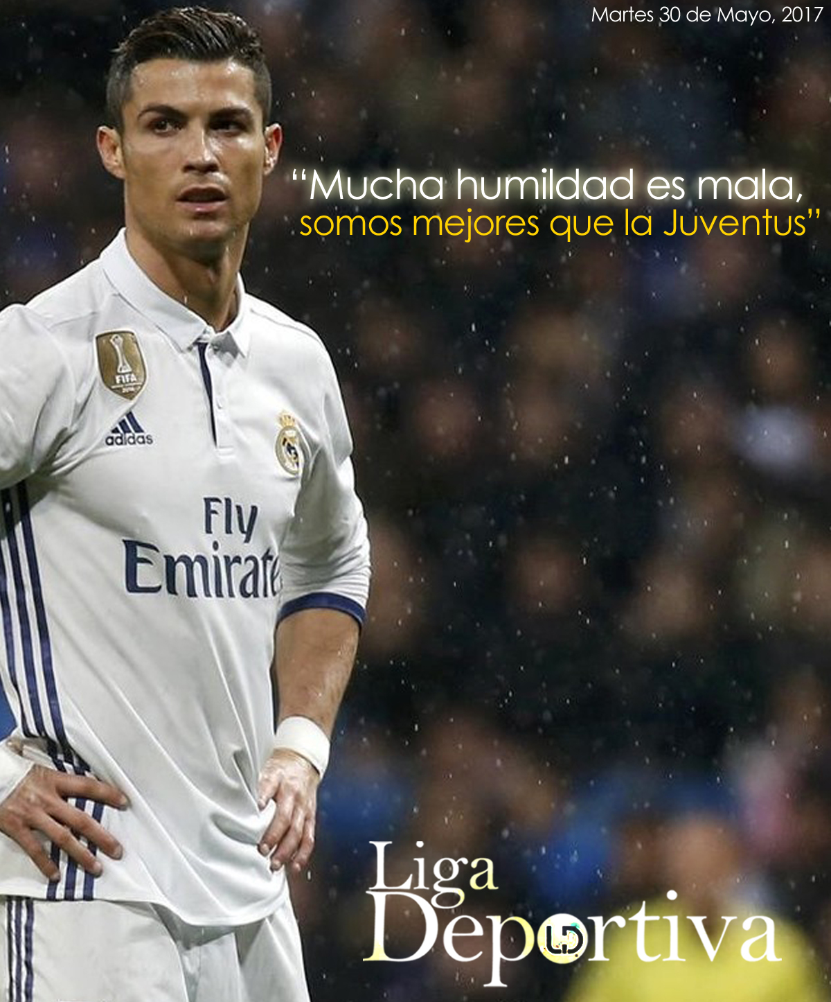 Cristiano Ronaldo: "Mucha humildad no es buena, somos mejores que la Juventus"