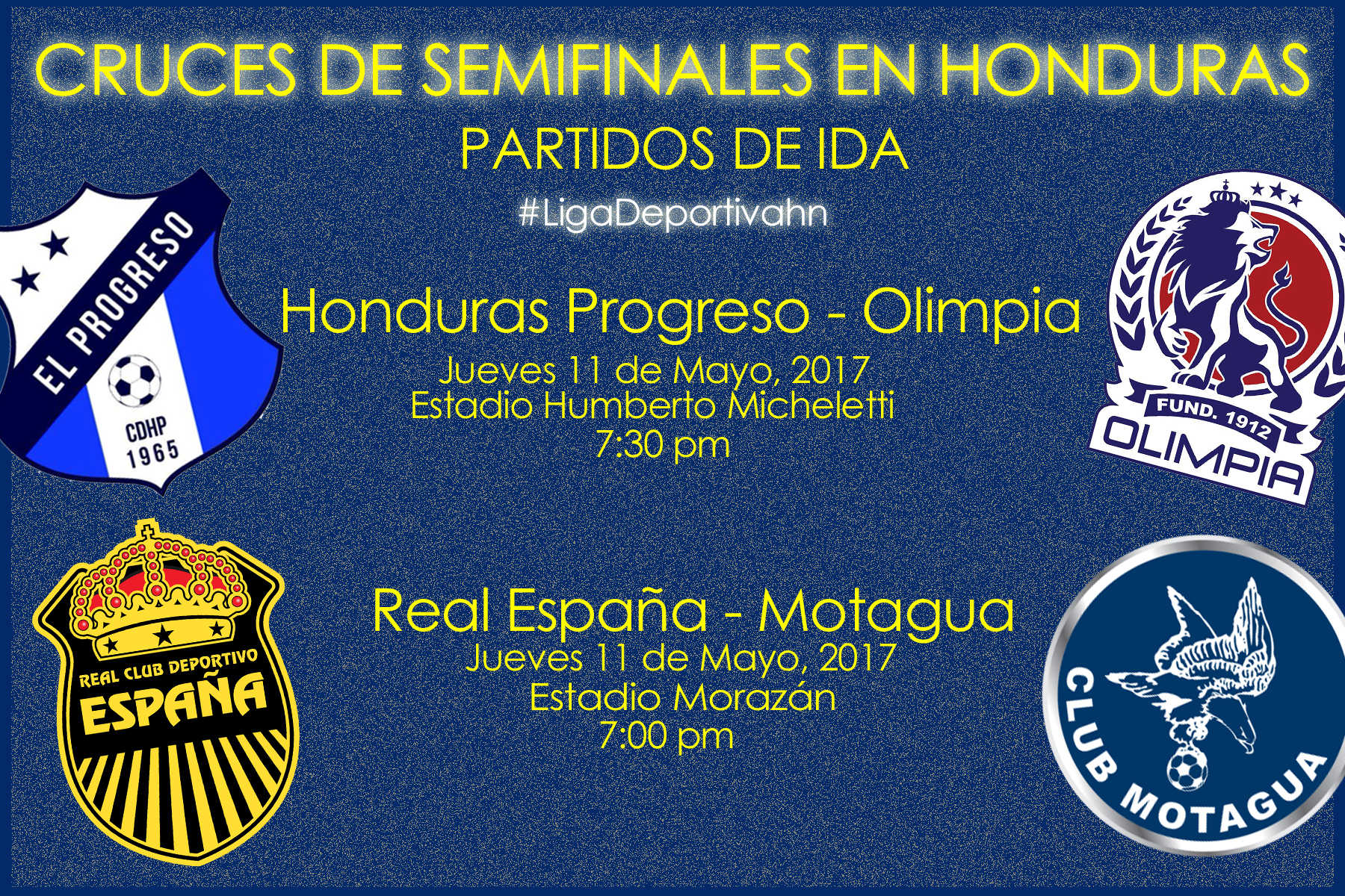 Definidos los cruces de semifinales en la Liga Nacional de Honduras 
