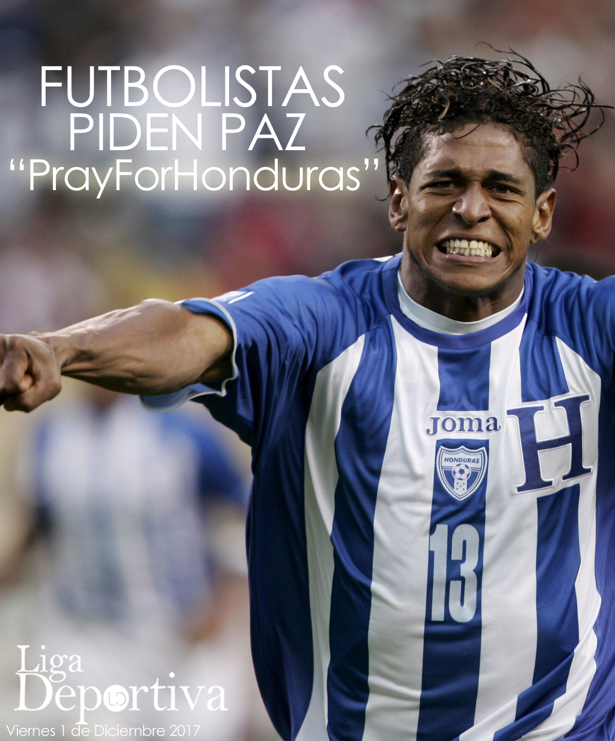 Futbolistas piden por la paz en Honduras 