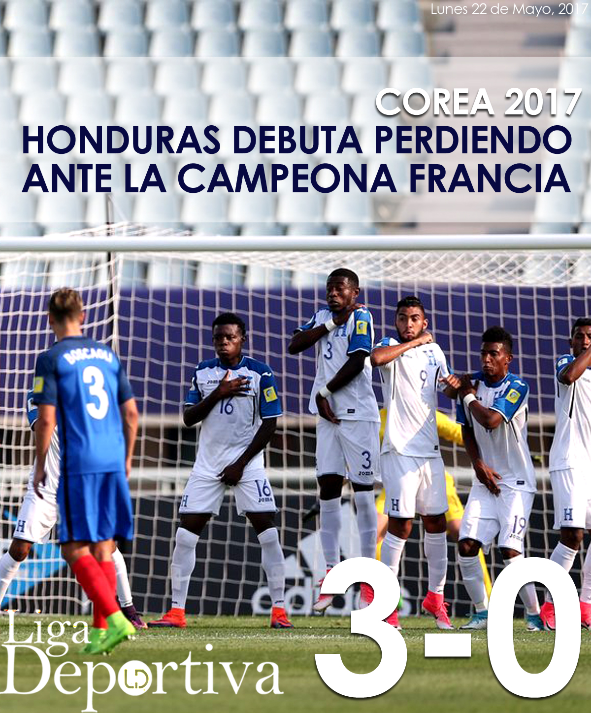 #MundialCorea Honduras debuta perdiendo ante la campeona Francia 