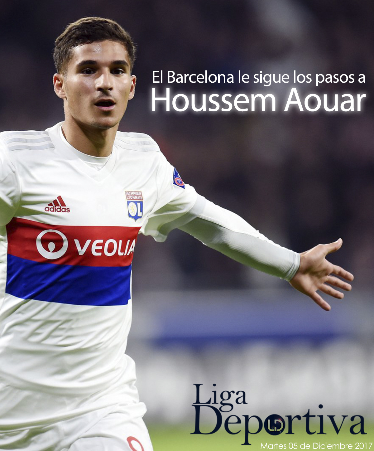 El FC Barcelona le sigue los pasos a Houssem Aouar