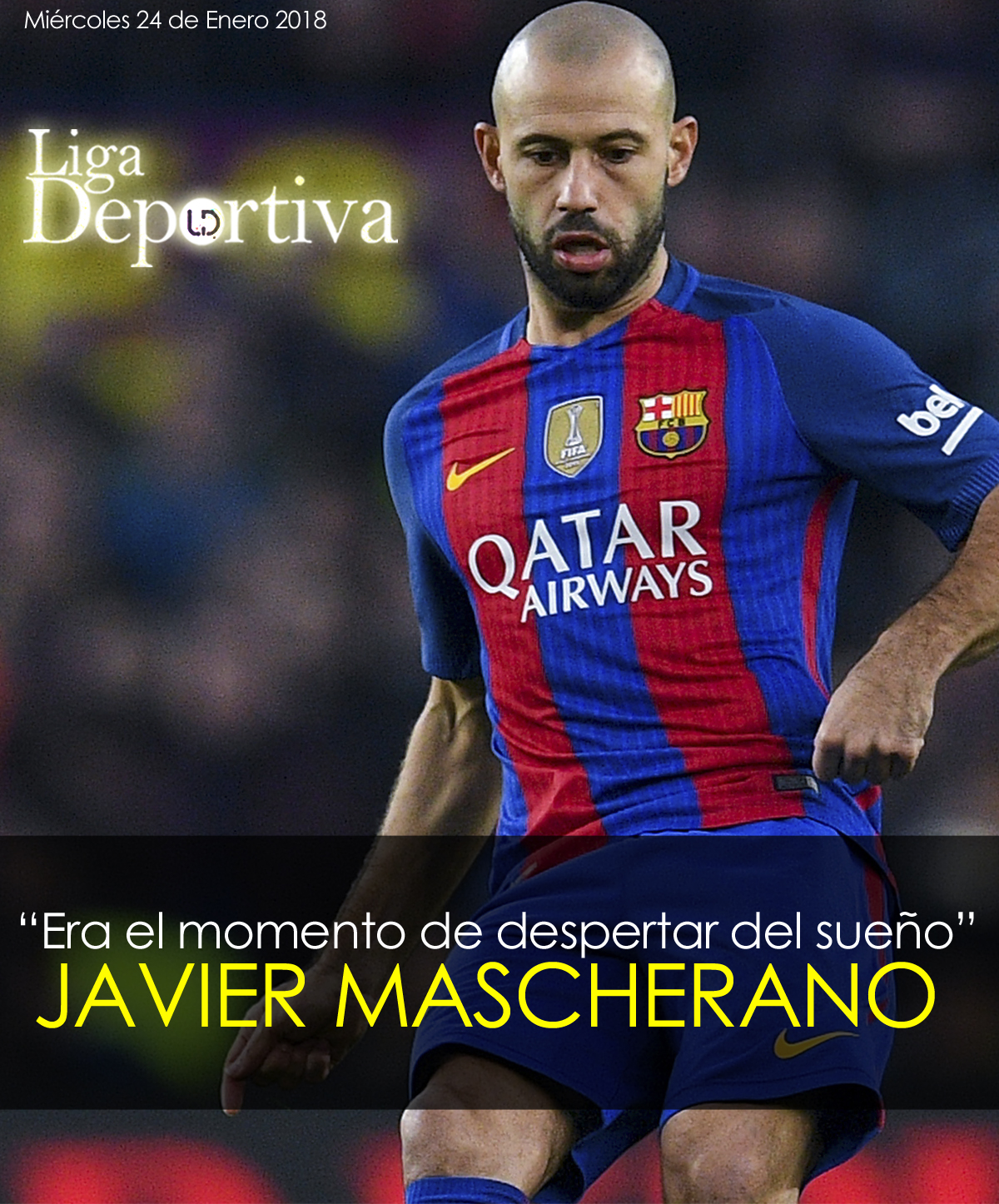 Javier Mascherano se despide del FC Barcelona