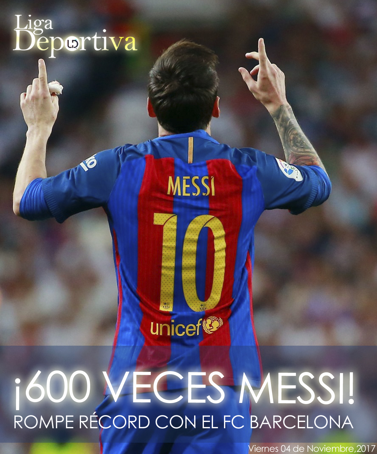 ¡600 veces Messi! 