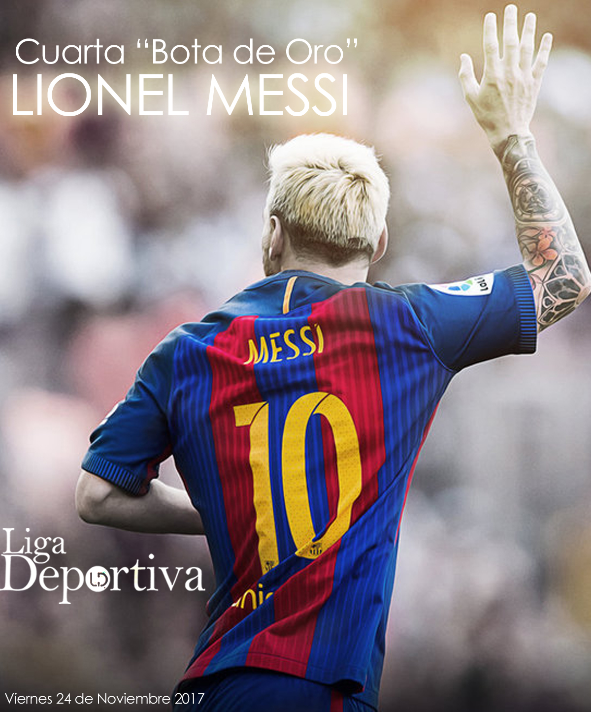 Lionel Messi gana su cuarta "Bota de Oro"
