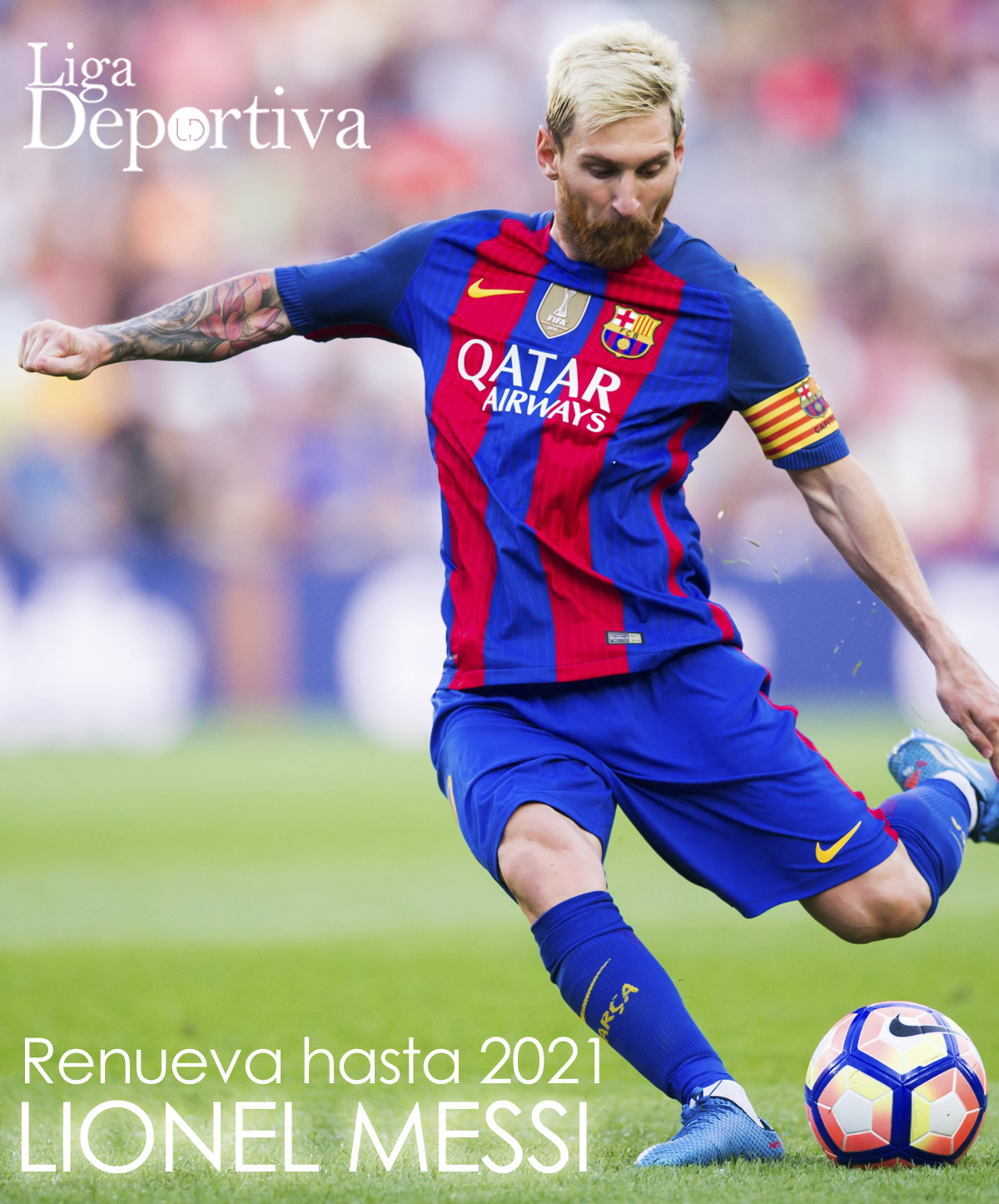 Lionel Messi renueva contrato hasta 2021 con el FC Barcelona 