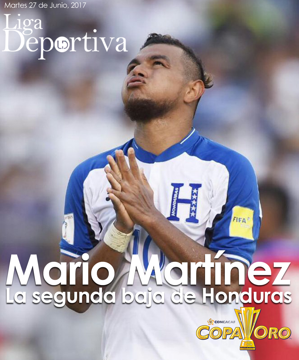Mario Martínez, segunda baja de Honduras en Copa Oro 