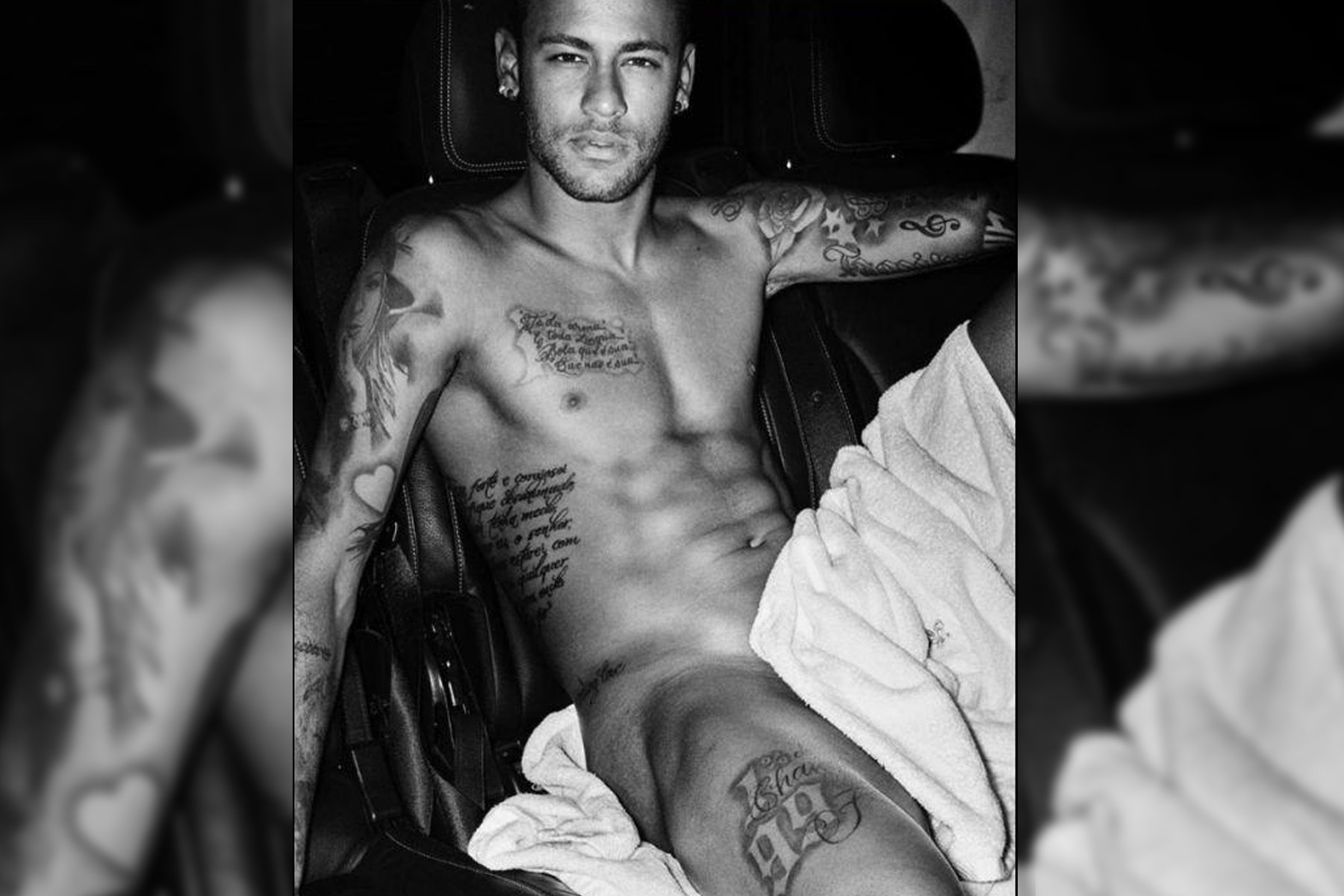 Con desnudo, Neymar alborota las redes sociales 