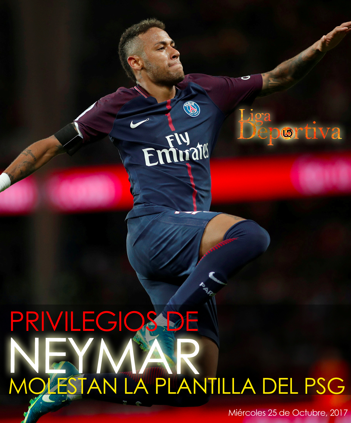 Privilegios de Neymar enojan a la plantilla del PSG 