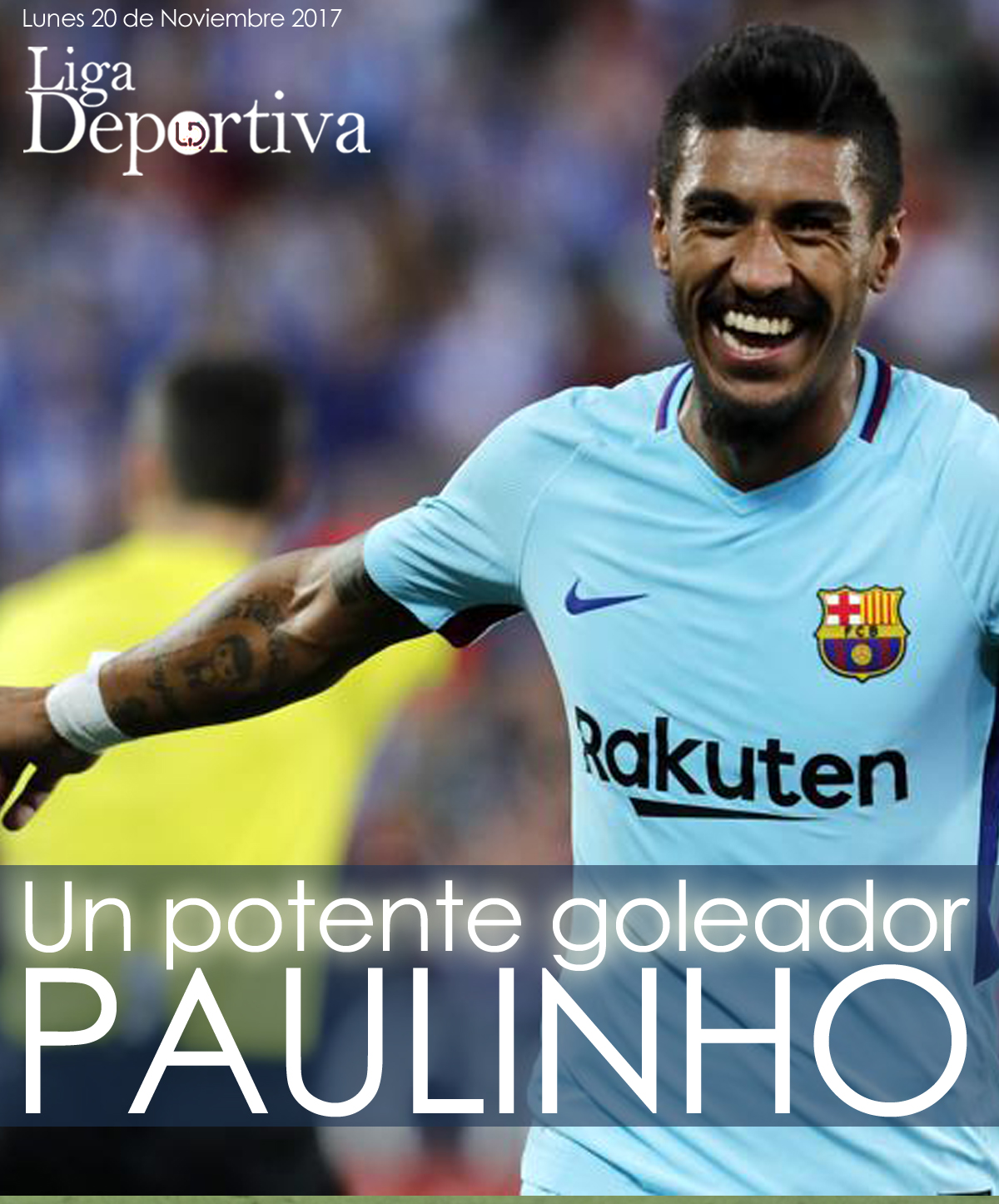Paulinho, un potente goleador del FC Barcelona 