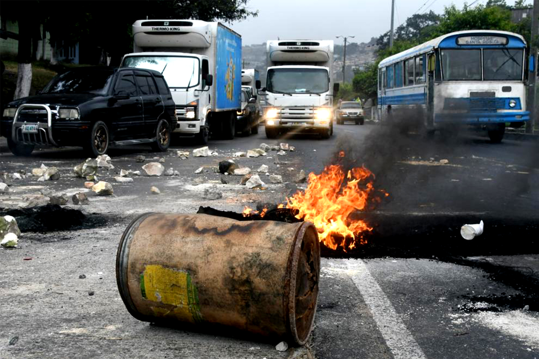 Violencia en Honduras tras anunciar reelección de Juan Orlando Hernández 