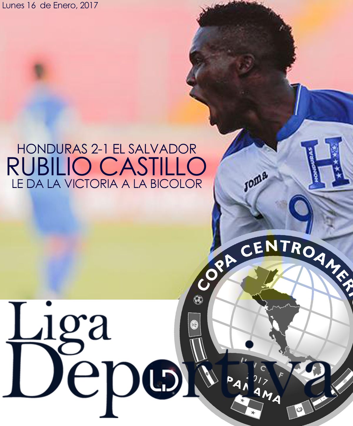 Rubilio Castillo le da la victoria a Honduras ante El Salvador en la Copa Centroamericana 